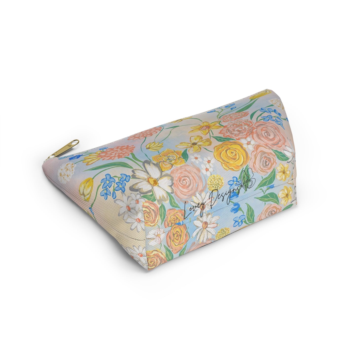 Bloom Where You Are Planted — Pastel Wildflower Accessory Bag