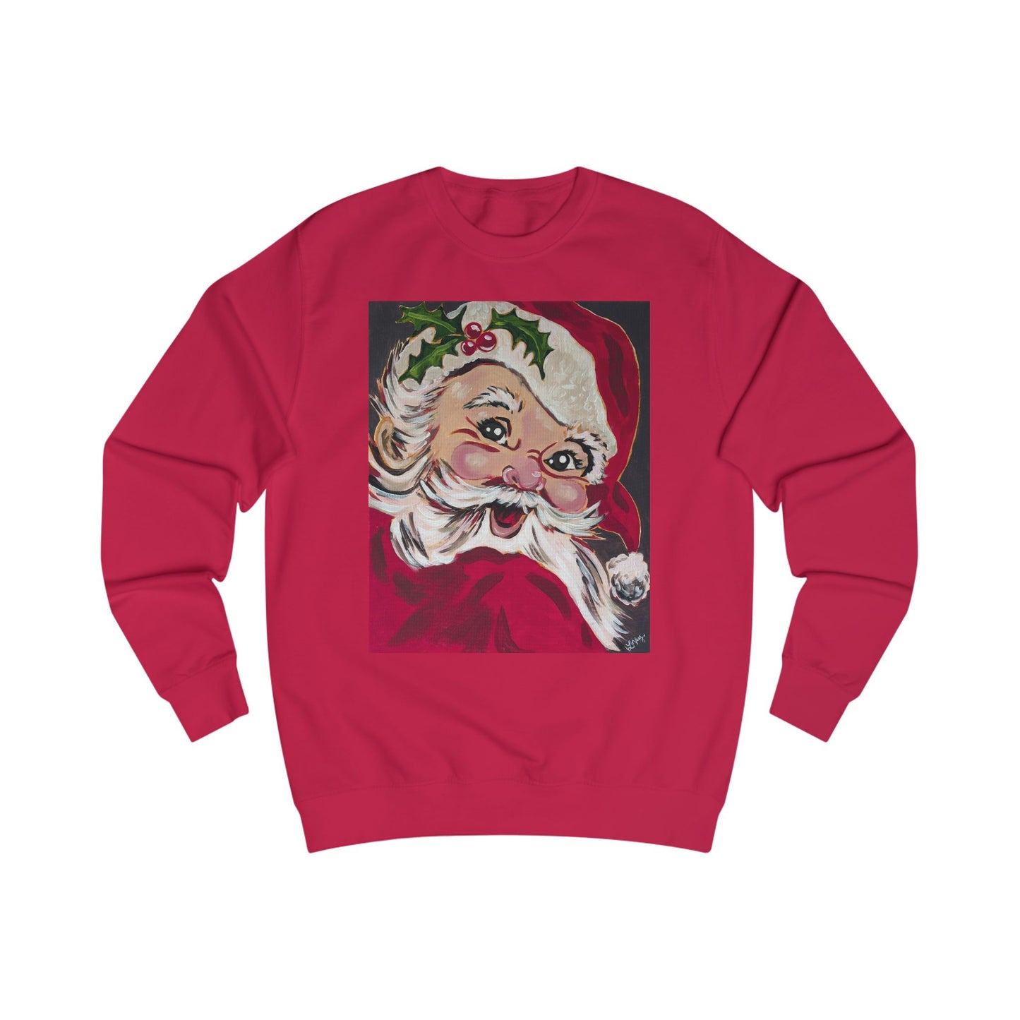 Vintage Santa Sweatshirt — Retro Christmas Holiday Crewneck