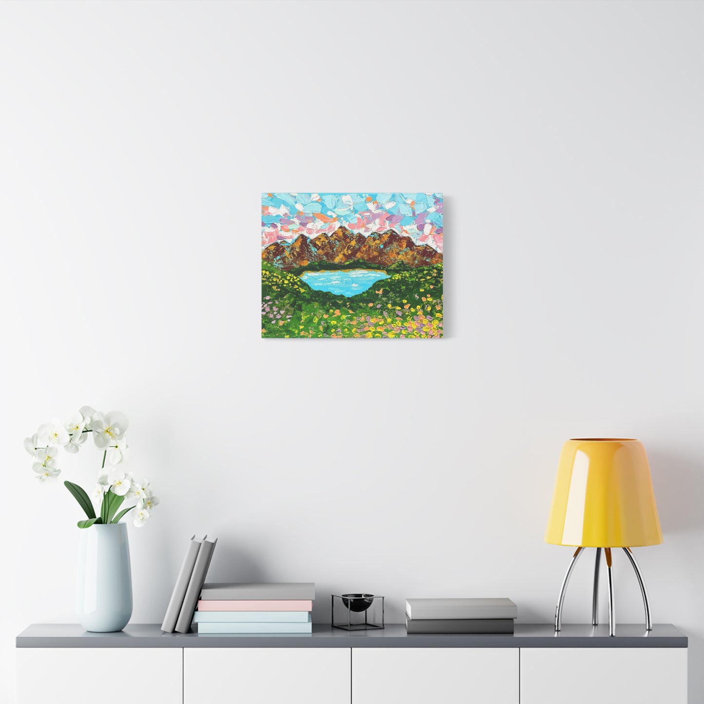 Colorful Mountain Landscape - Canvas Print