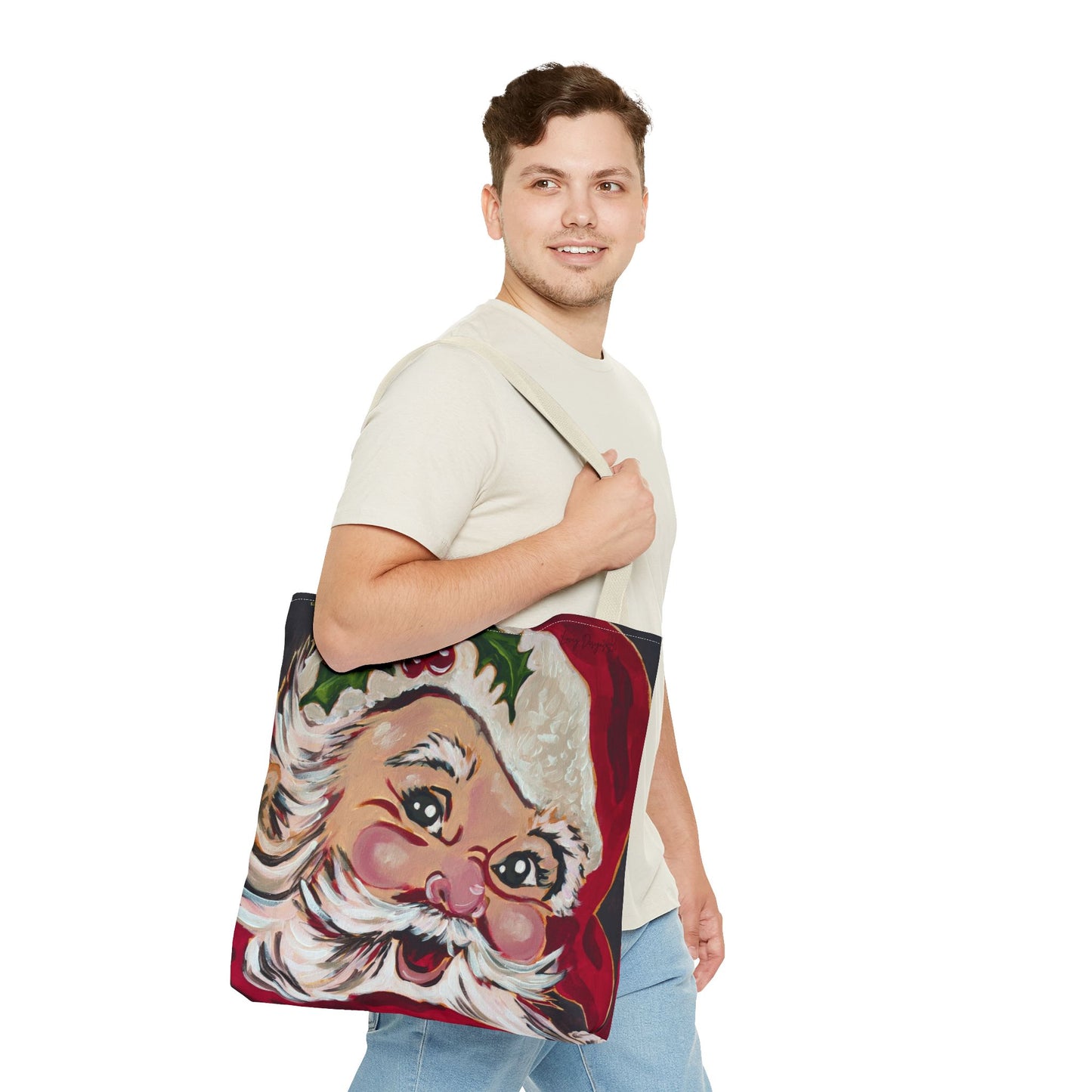 Vintage Santa Claus Holiday Tote Bag