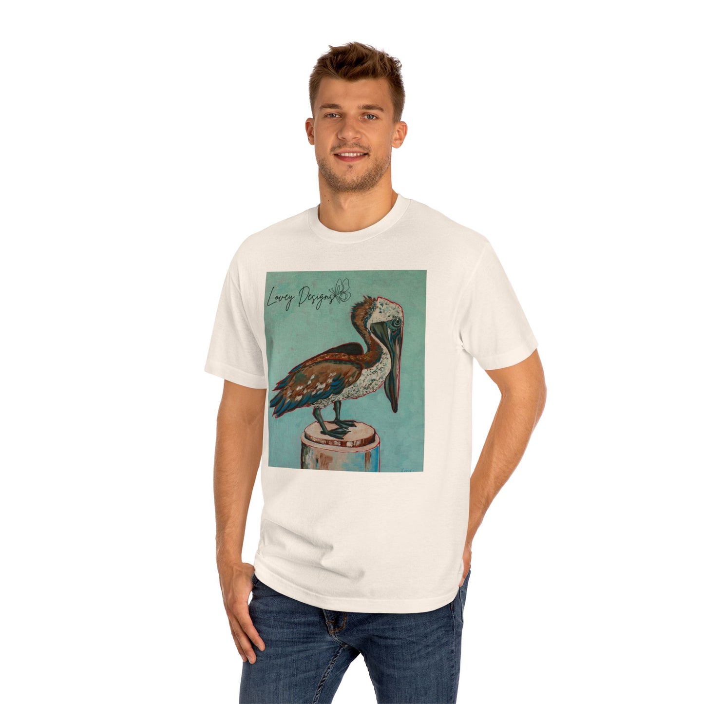 Beach Pelican – Coastal Graphic T-Shirt