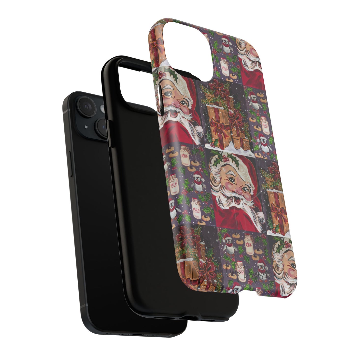 Vintage Christmas Phone Case — Tough Magnetic Holiday Phone Cover