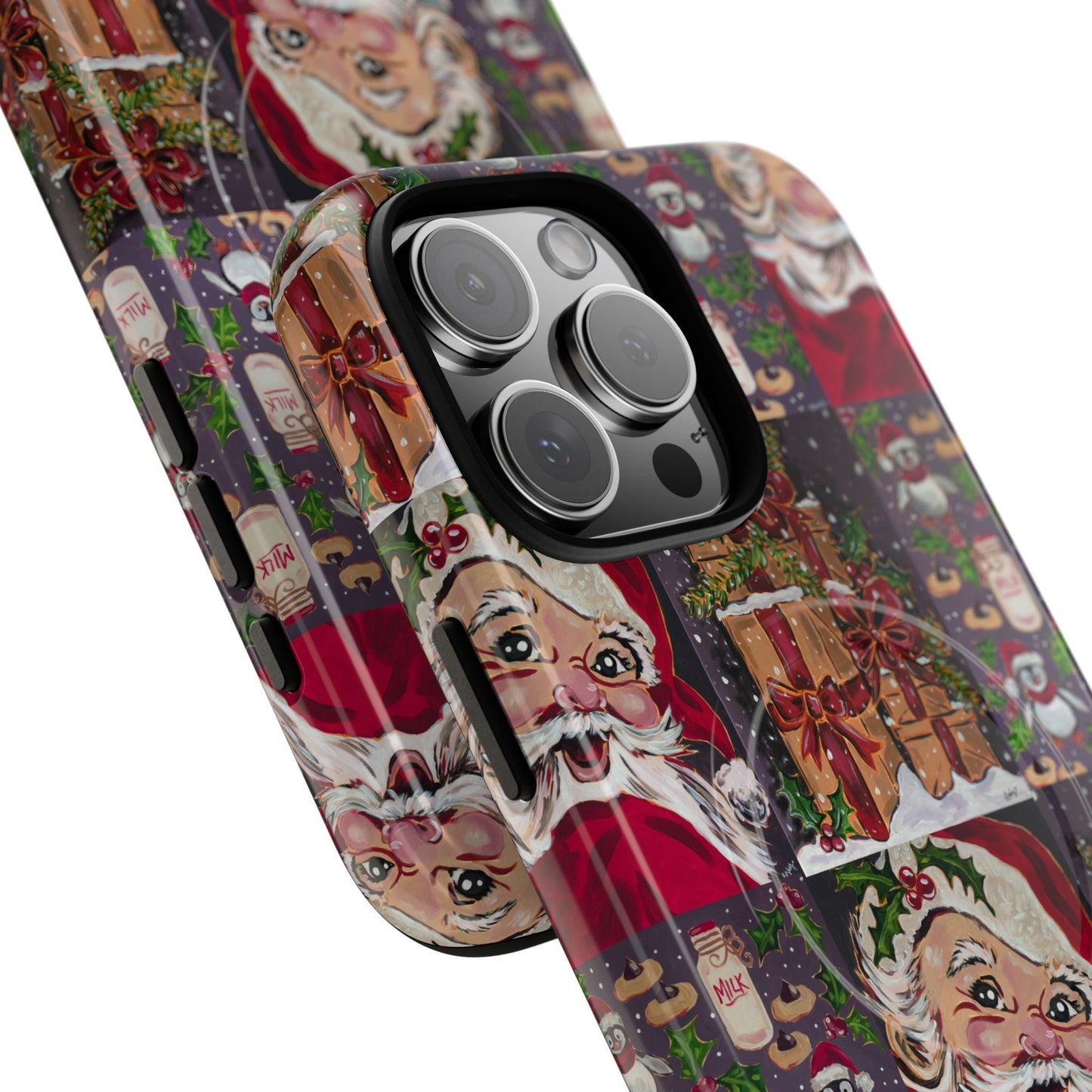 Vintage Christmas Phone Case — Tough Magnetic Holiday Phone Cover