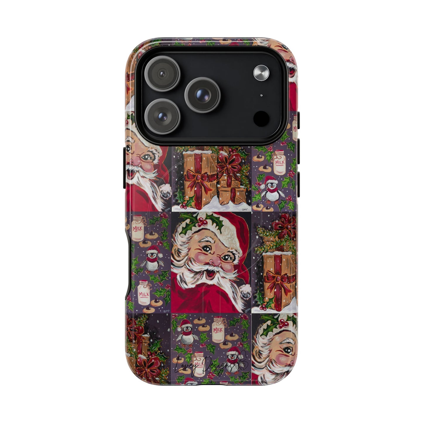 Vintage Christmas Phone Case — Tough Magnetic Holiday Phone Cover