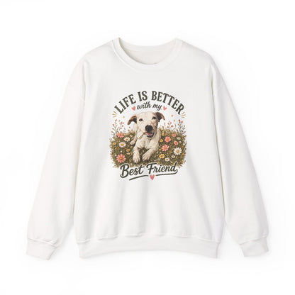Copy of Sunsets & Sandy Paws Crewneck Sweatshirt – Beach Dog Graphic