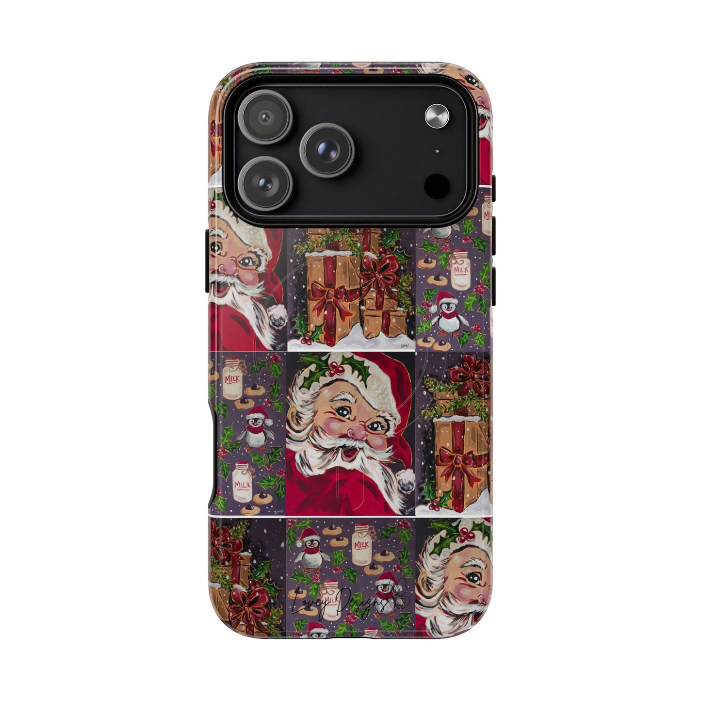 Vintage Christmas Phone Case — Tough Magnetic Holiday Phone Cover