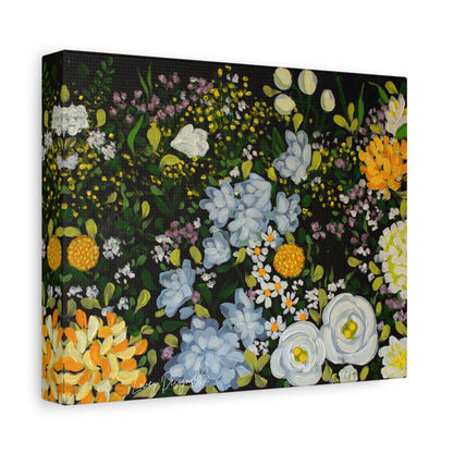 Enchanted -Floral Night Garden Matte Canvas