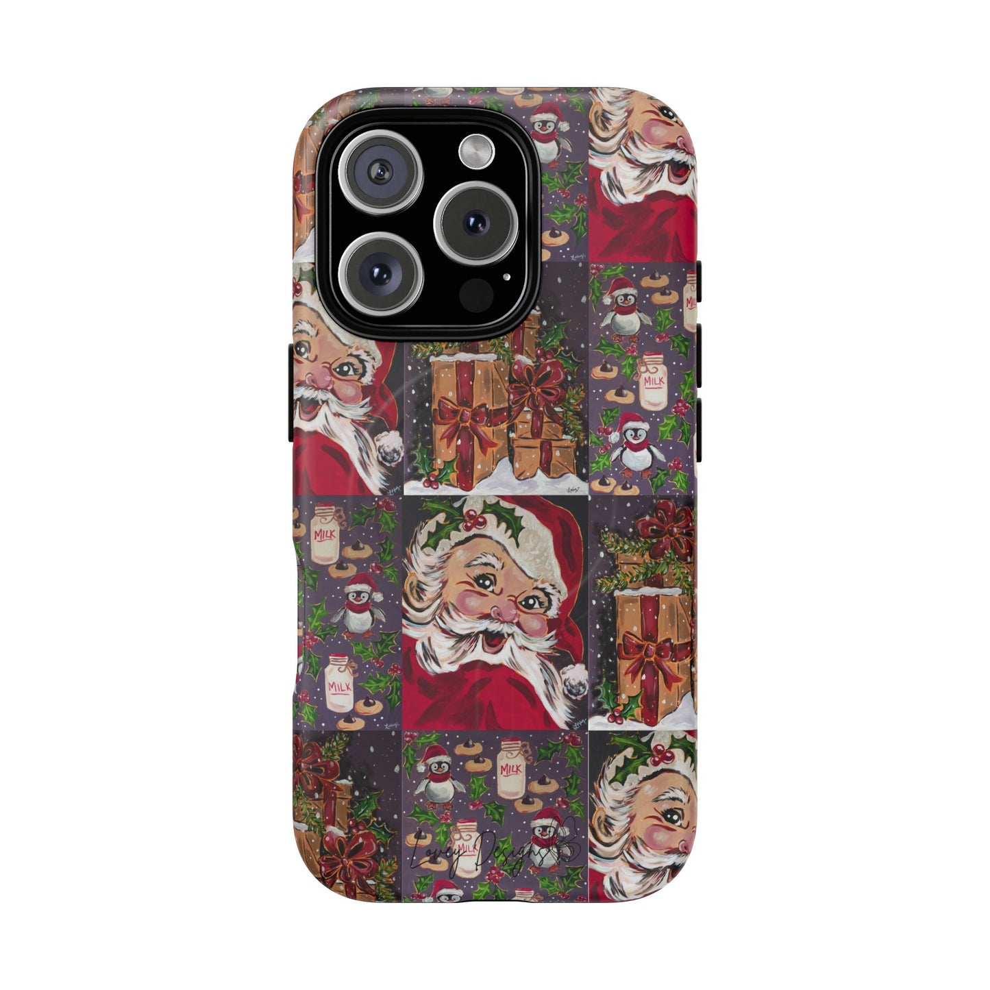 Vintage Christmas Phone Case — Tough Magnetic Holiday Phone Cover