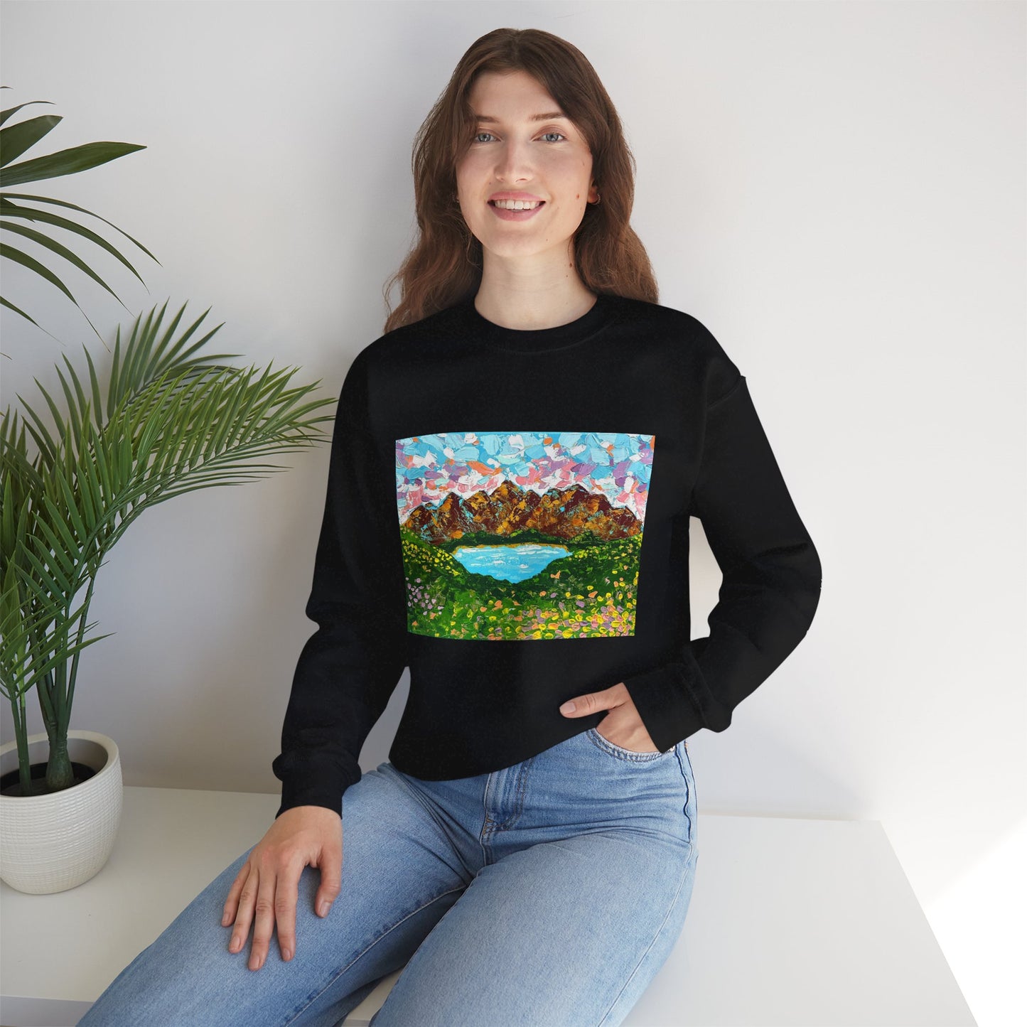Faith Moves Mountains Sweatshirt — Inspirational Crewneck