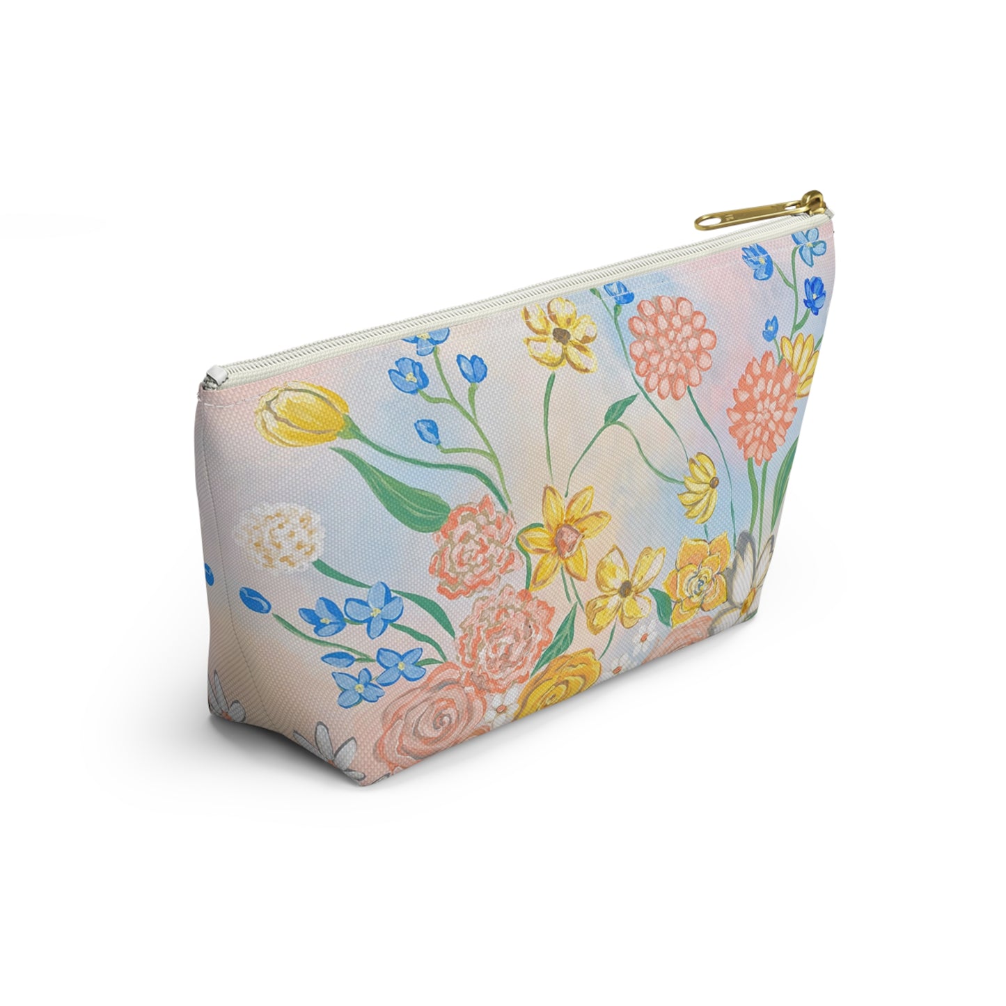 Bloom Where You Are Planted — Pastel Wildflower Accessory Bag
