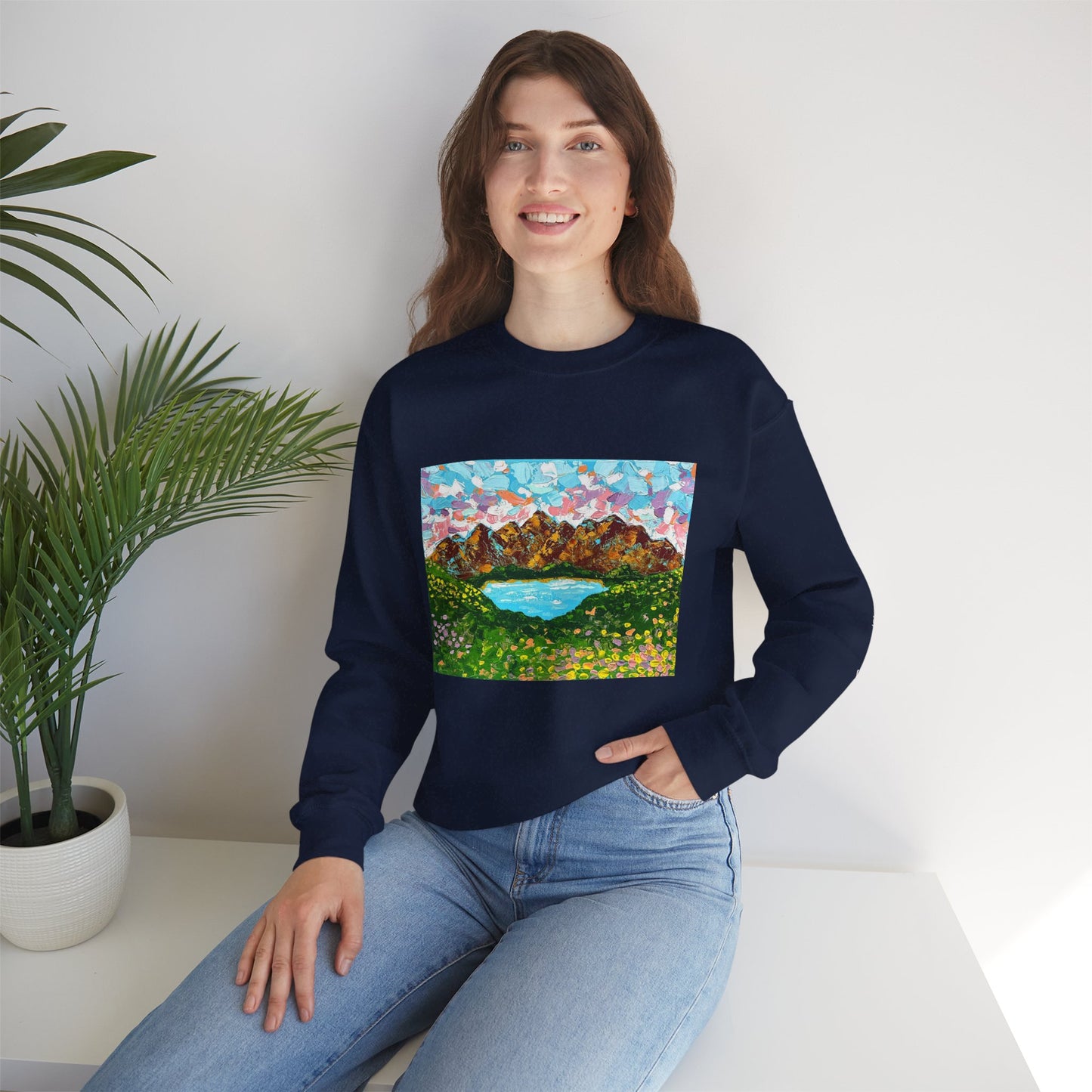Faith Moves Mountains Sweatshirt — Inspirational Crewneck