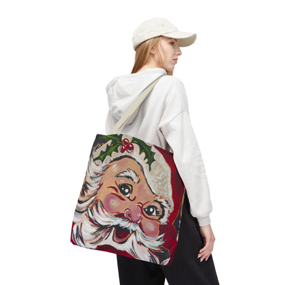 Vintage Santa Claus Holiday Tote Bag