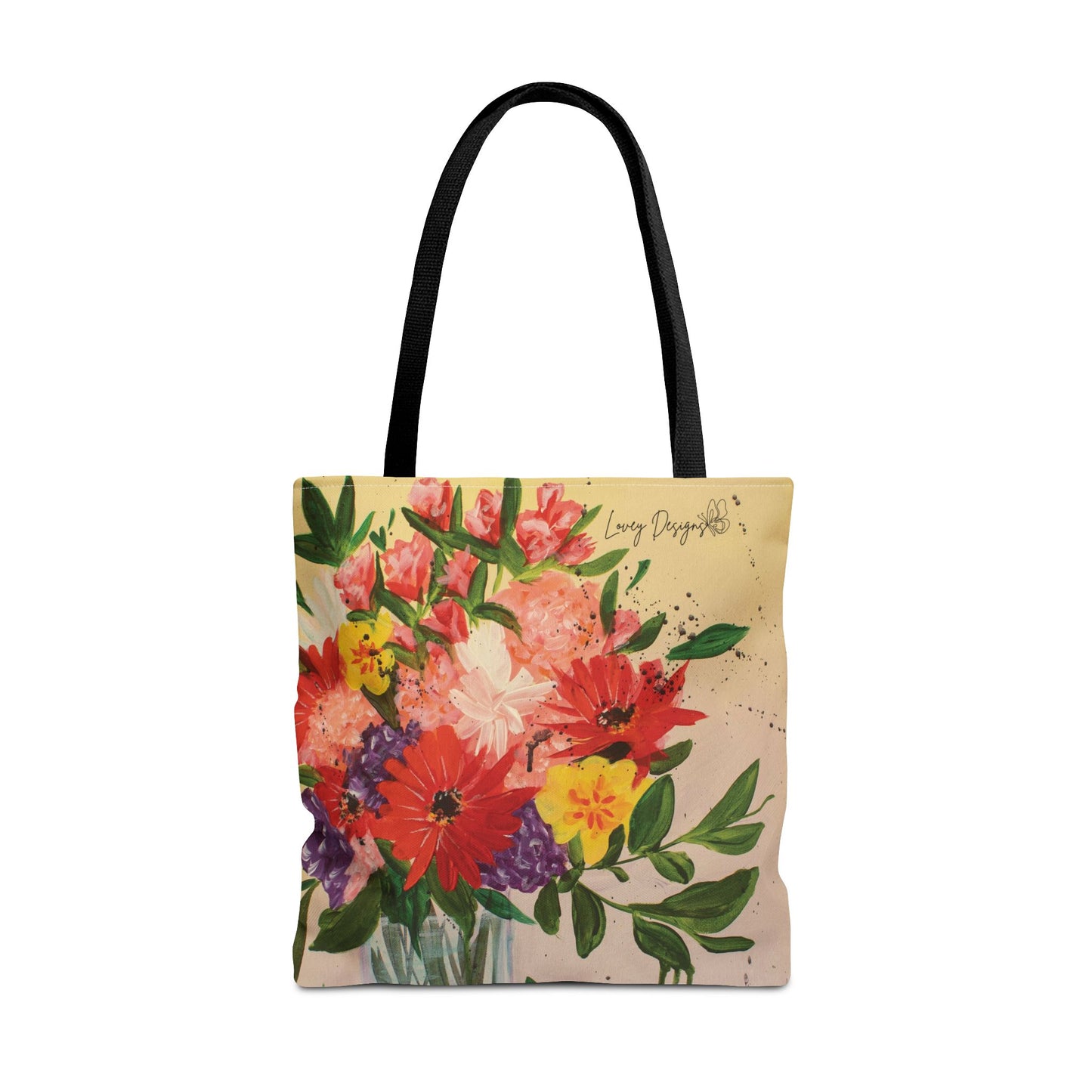 Colorful Drip Bouquet Tote Bag