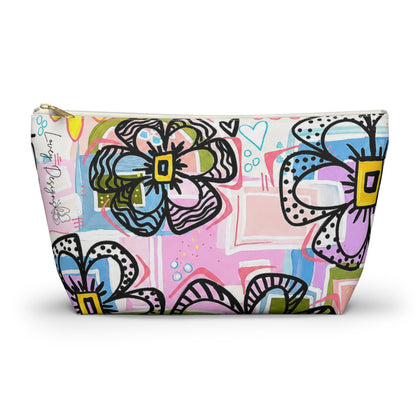 Floral Pop Accessory Pouch — Colorful Makeup & Travel Cosmetic Bag