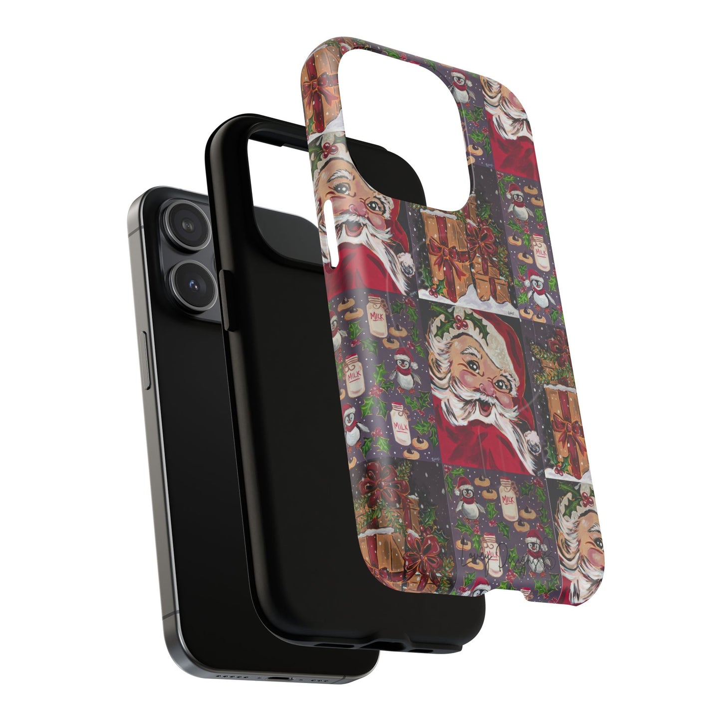 Vintage Christmas Phone Case — Tough Magnetic Holiday Phone Cover