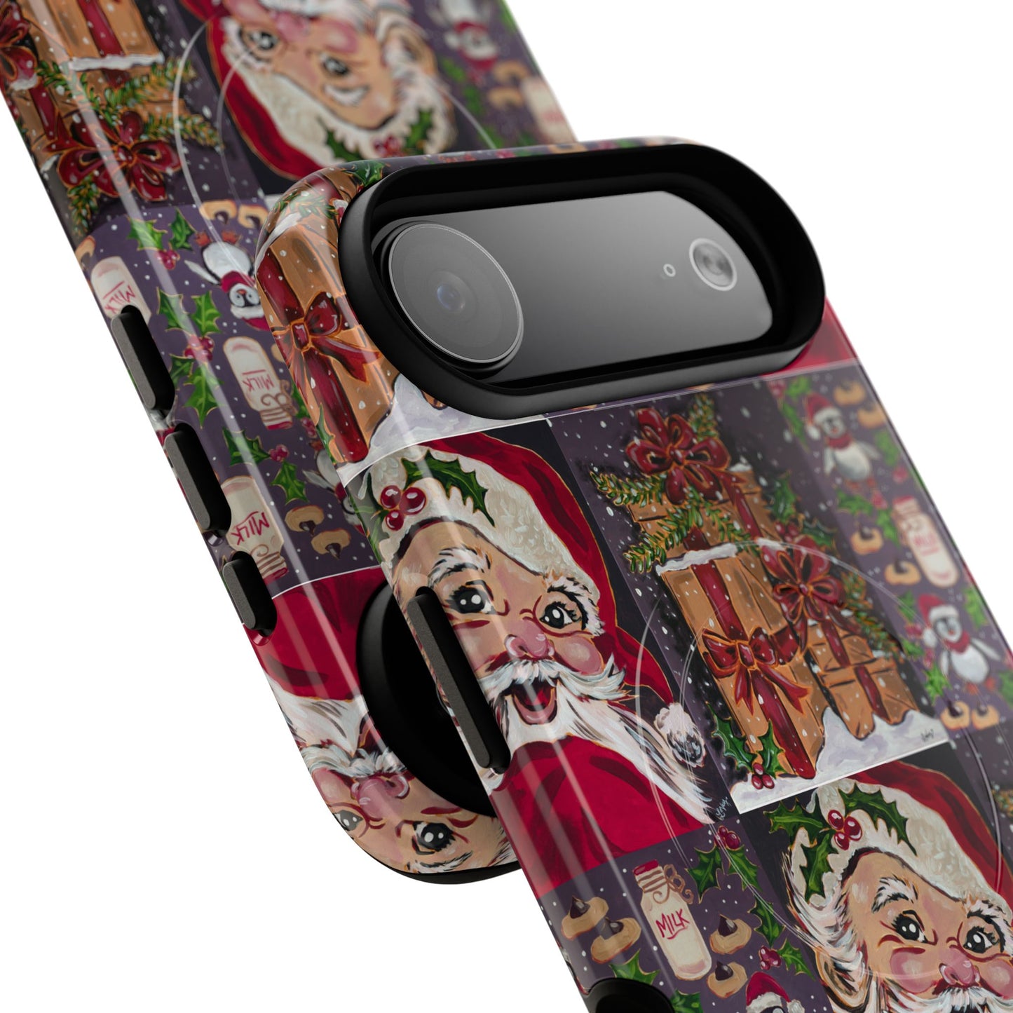 Vintage Christmas Phone Case — Tough Magnetic Holiday Phone Cover