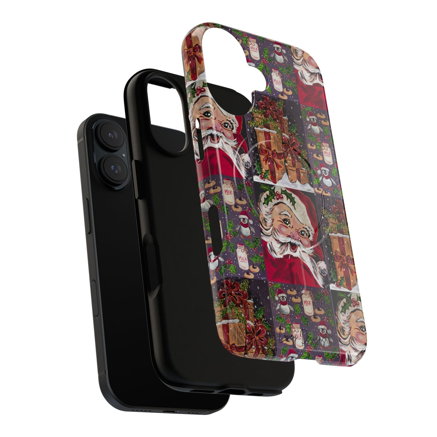 Vintage Christmas Phone Case — Tough Magnetic Holiday Phone Cover