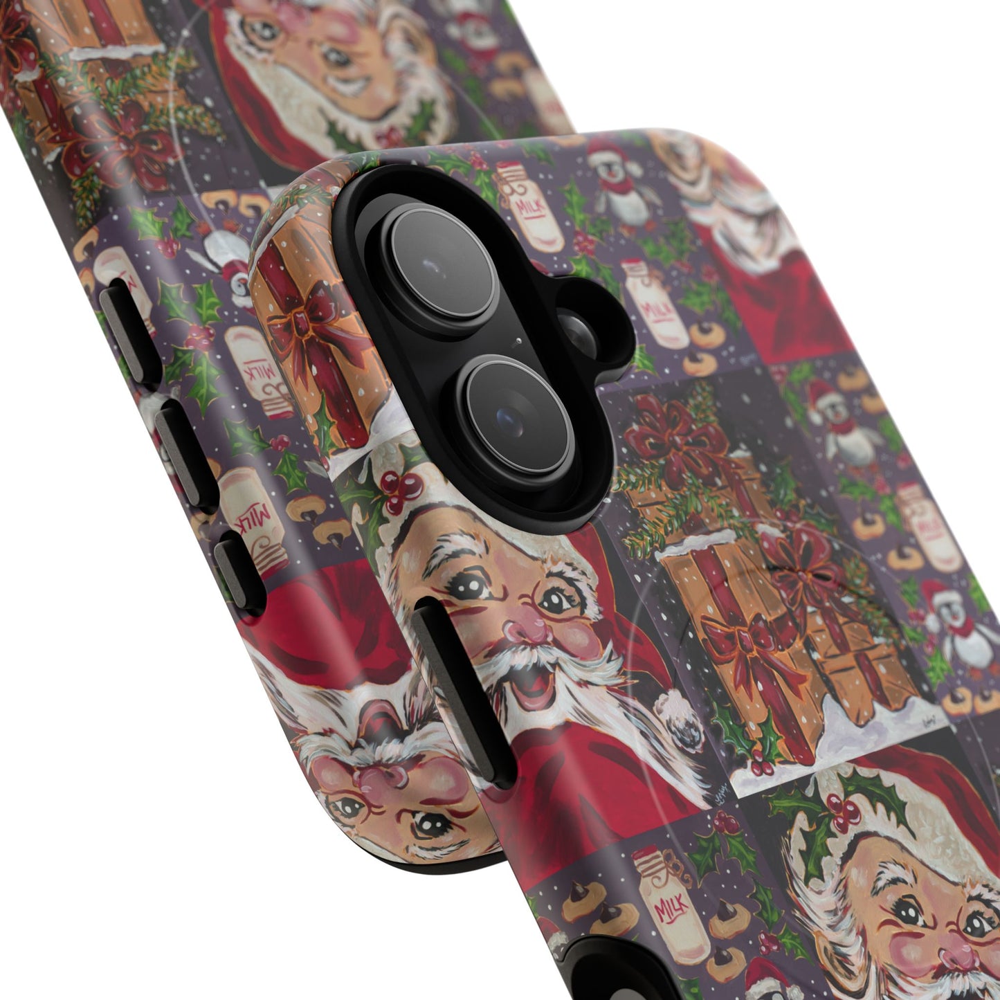Vintage Christmas Phone Case — Tough Magnetic Holiday Phone Cover