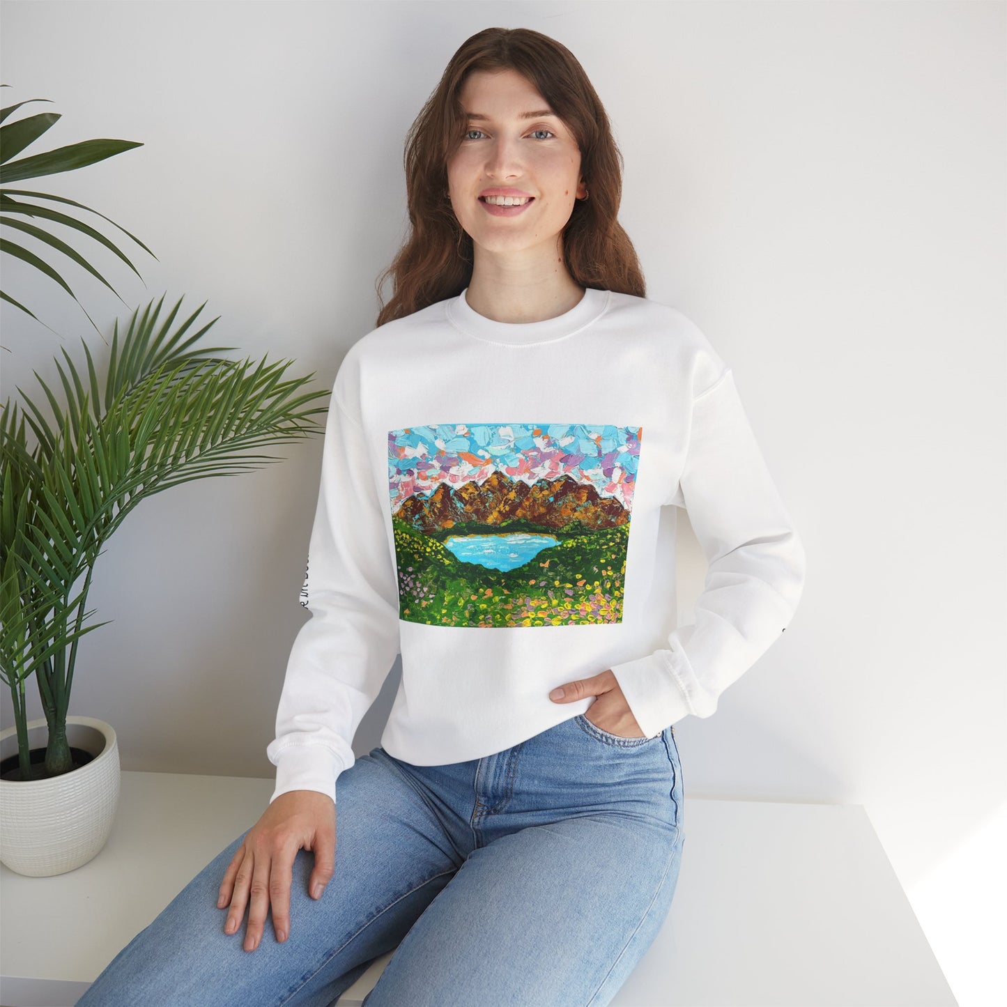 Faith Moves Mountains Sweatshirt — Inspirational Crewneck