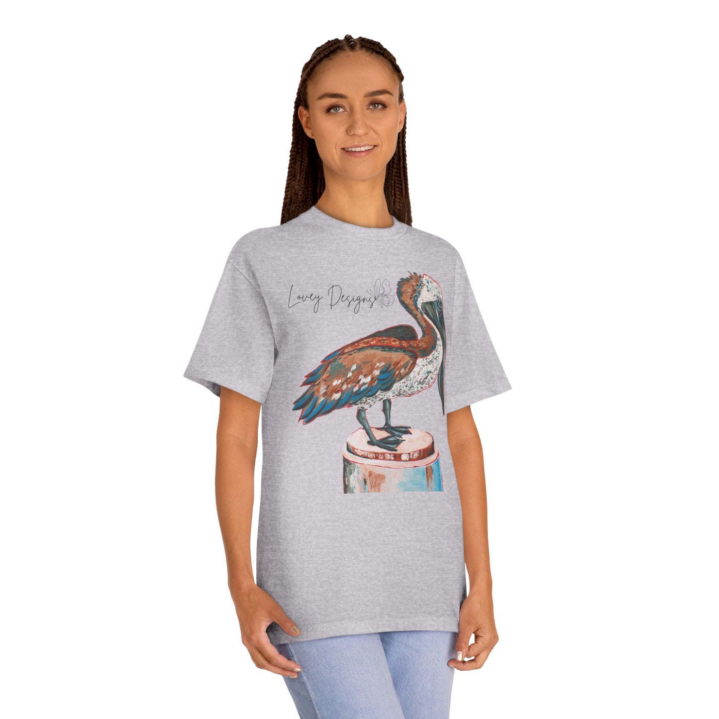 Beach Pelican Coastal Graphic T-Shirt