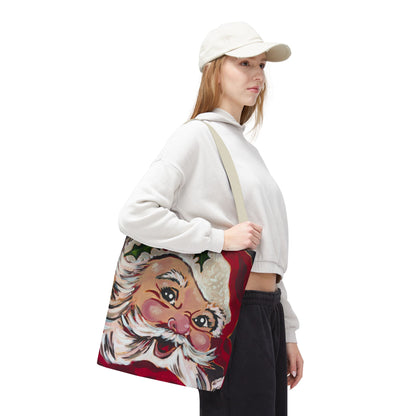 Vintage Santa Claus Holiday Tote Bag