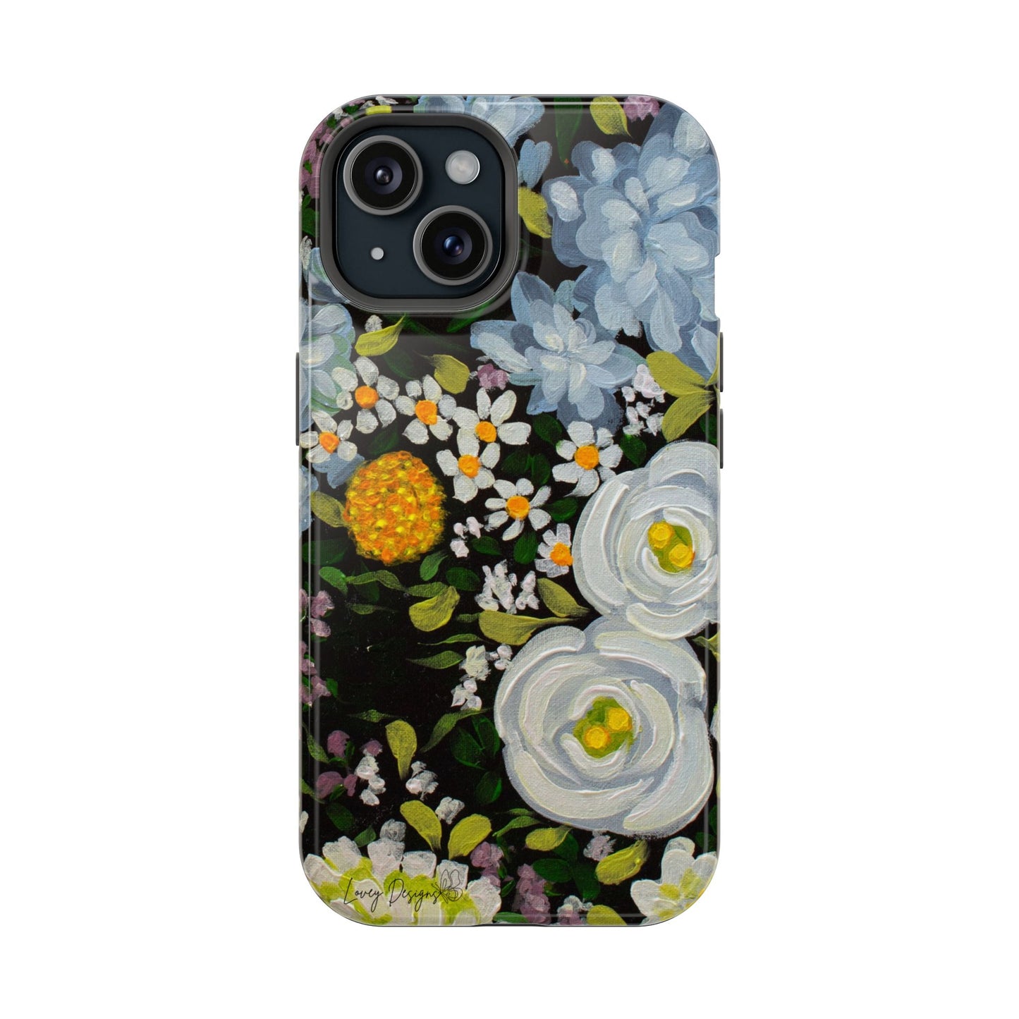Phone Magnetic Cases - Midnight Gardens Design for iPhone 14 & 15