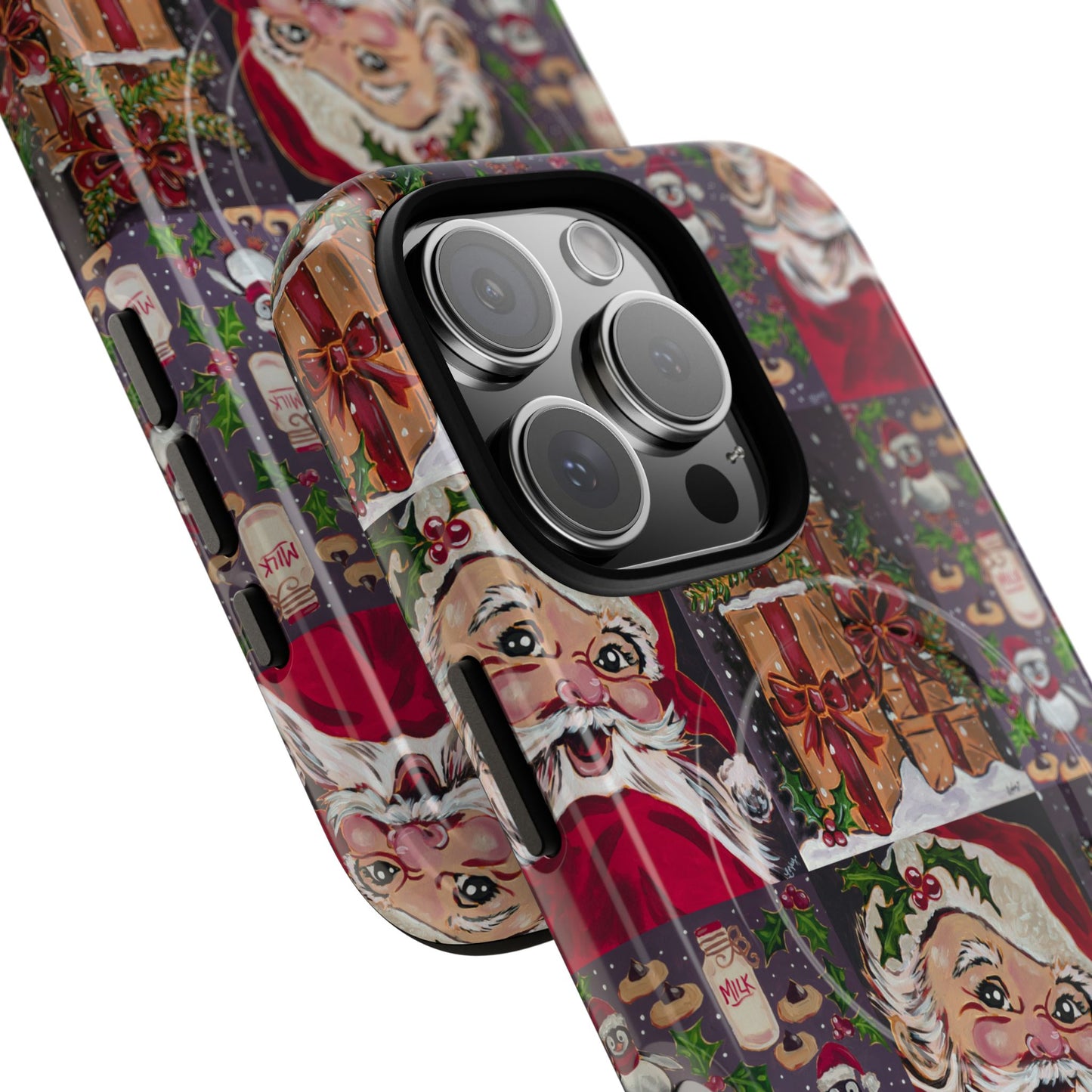 Vintage Christmas Phone Case — Tough Magnetic Holiday Phone Cover