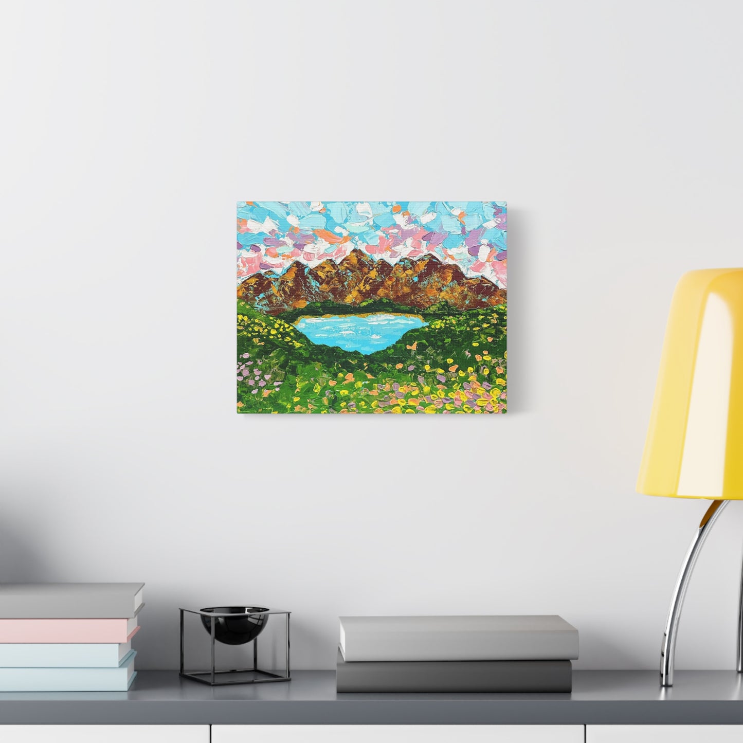 Colorful Mountain Landscape - Canvas Print