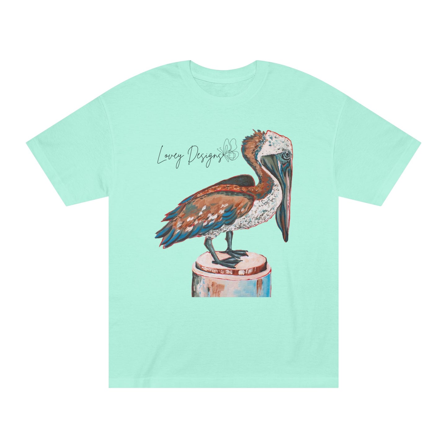 Beach Pelican Coastal Graphic T-Shirt