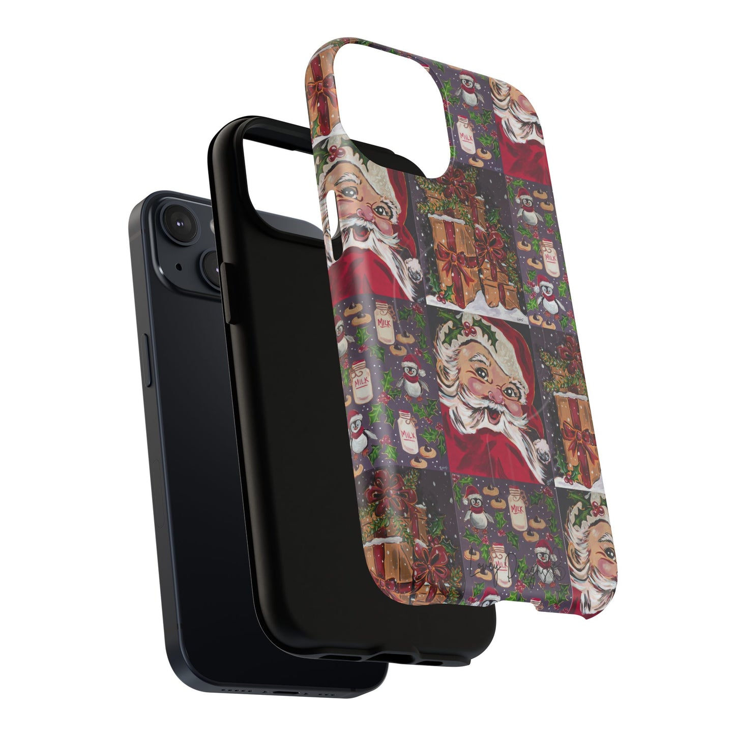 Vintage Christmas Phone Case — Tough Magnetic Holiday Phone Cover