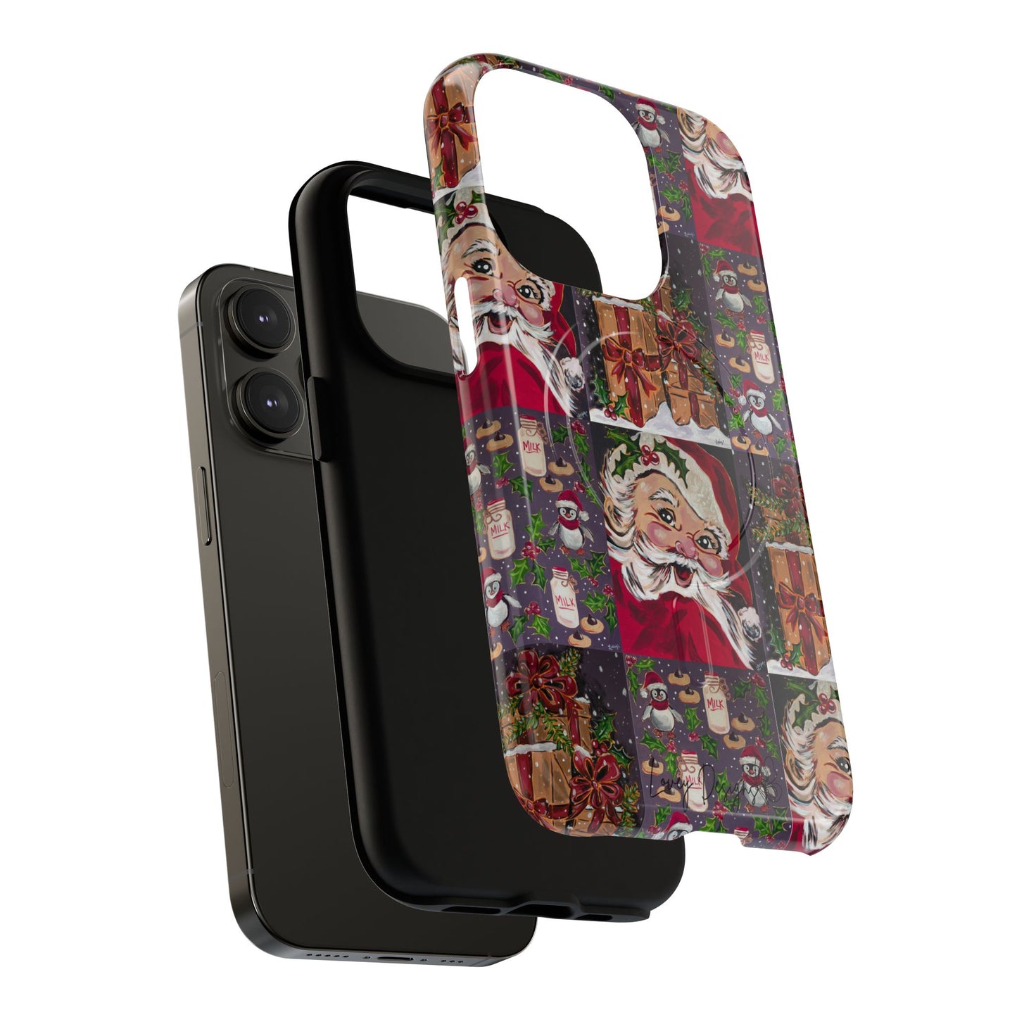 Vintage Christmas Phone Case — Tough Magnetic Holiday Phone Cover