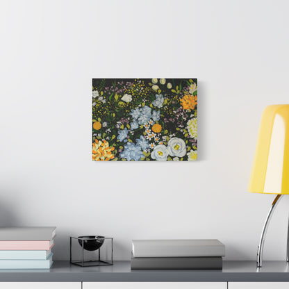 Enchanted -Floral Night Garden Matte Canvas
