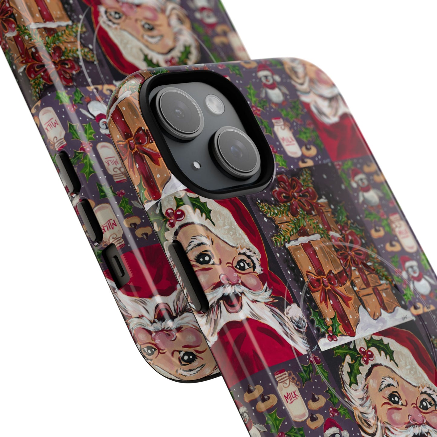 Vintage Christmas Phone Case — Tough Magnetic Holiday Phone Cover