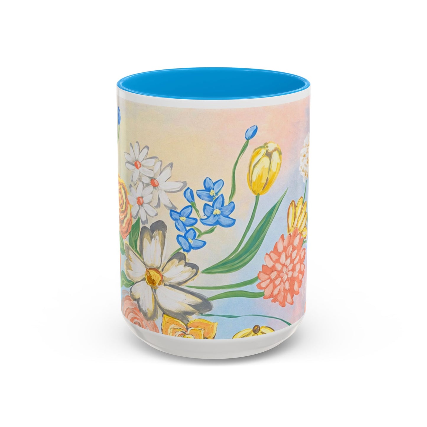 Bloom Where You Are Planted - Floral Watercolor Mug 15oz