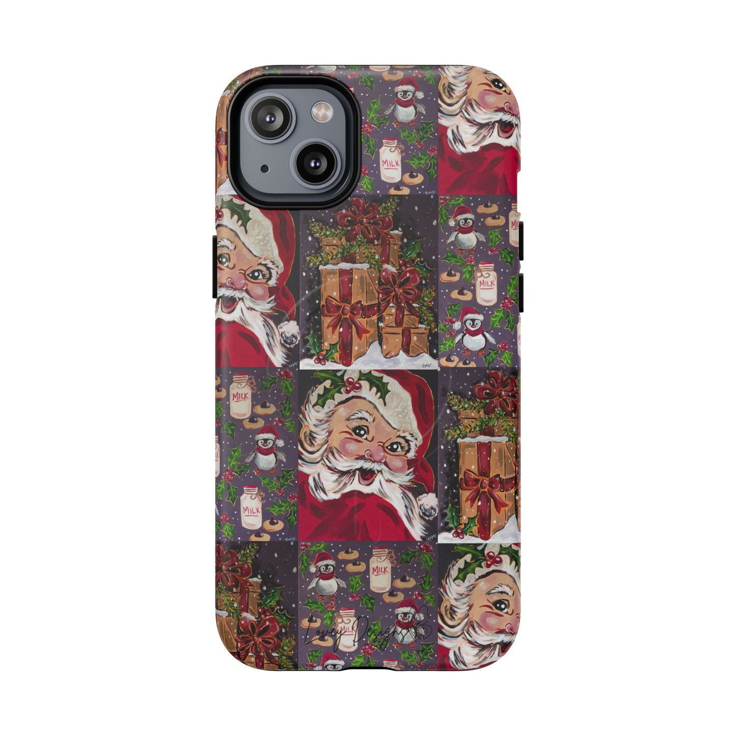 Vintage Christmas Phone Case — Tough Magnetic Holiday Phone Cover