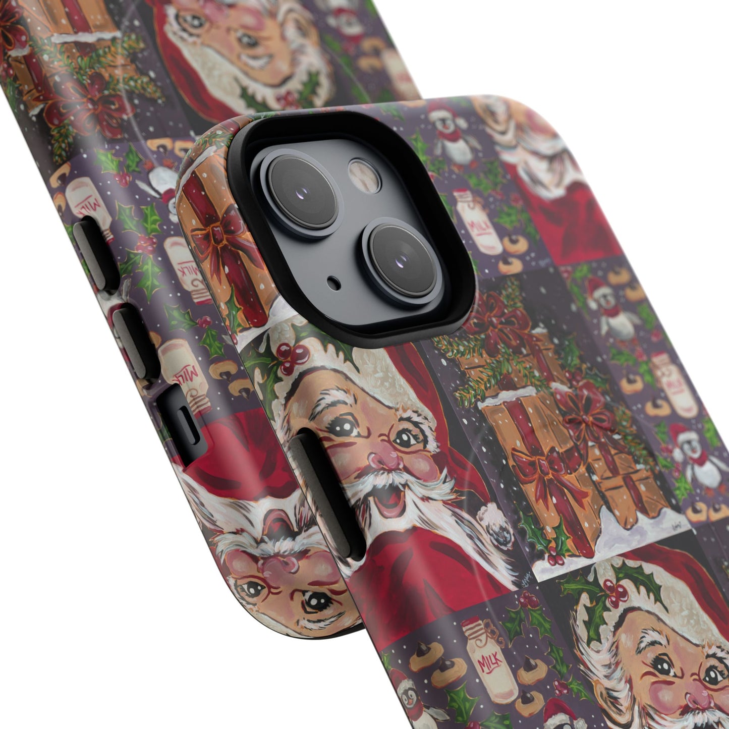 Vintage Christmas Phone Case — Tough Magnetic Holiday Phone Cover