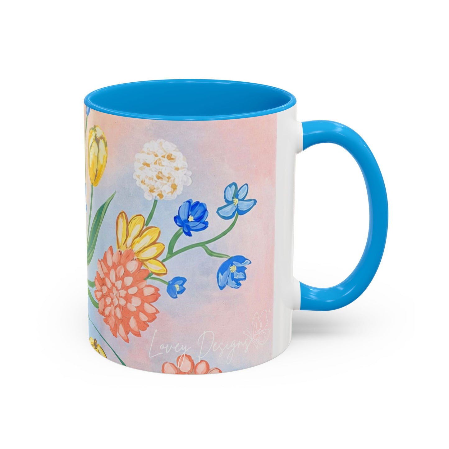 Bloom Where You Are Planted - Floral Watercolor Mug 15oz