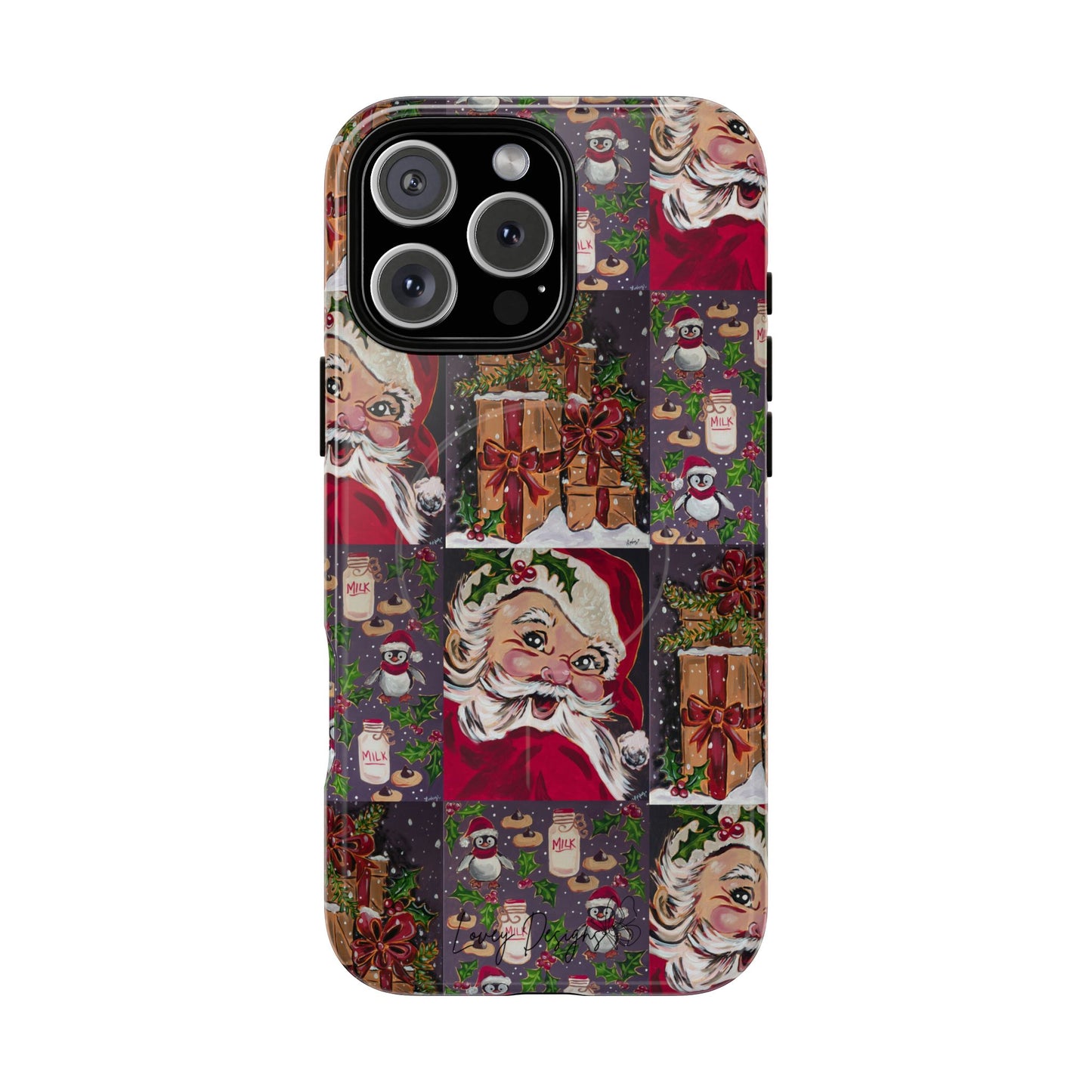 Vintage Christmas Phone Case — Tough Magnetic Holiday Phone Cover