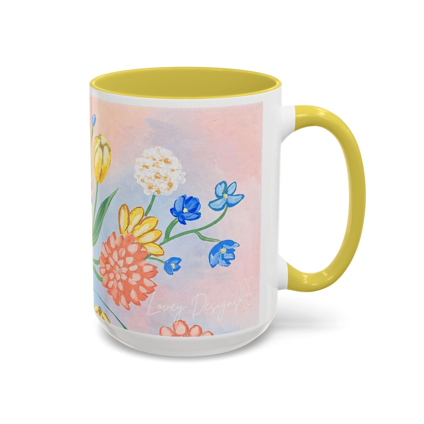 Bloom Where You Are Planted - Floral Watercolor Mug 15oz