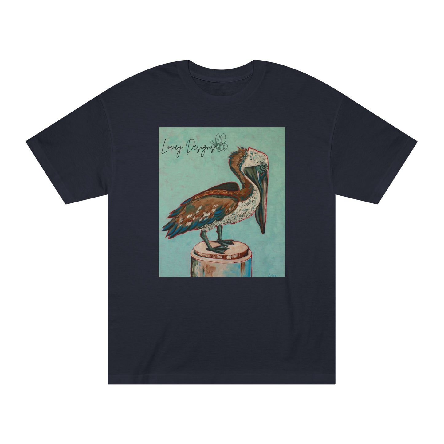 Beach Pelican – Coastal Graphic T-Shirt