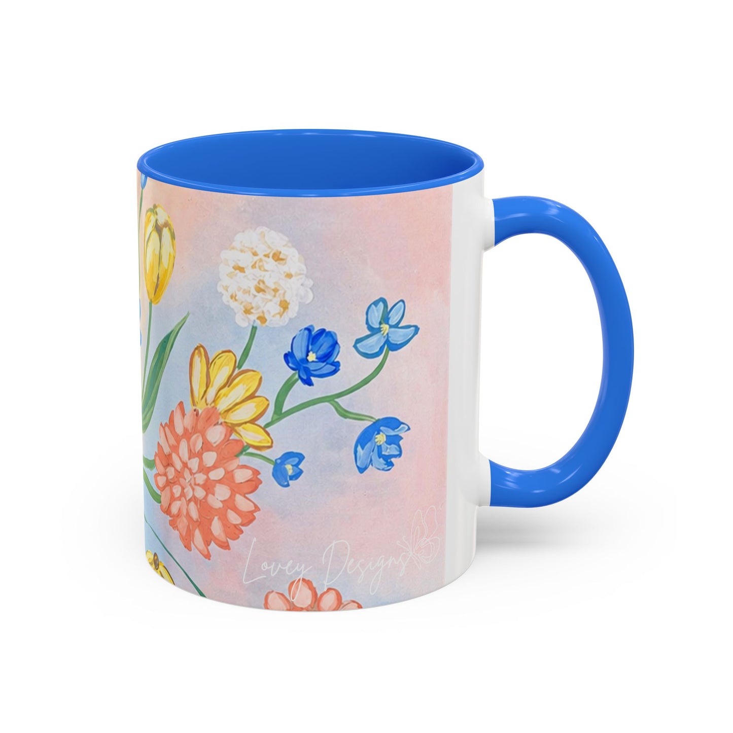 Bloom Where You Are Planted - Floral Watercolor Mug 15oz