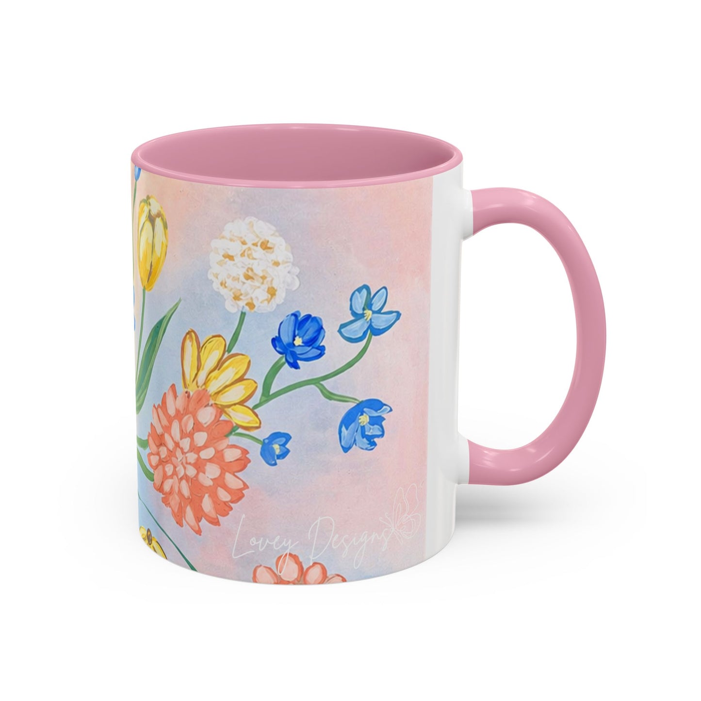 Bloom Where You Are Planted - Floral Watercolor Mug 15oz