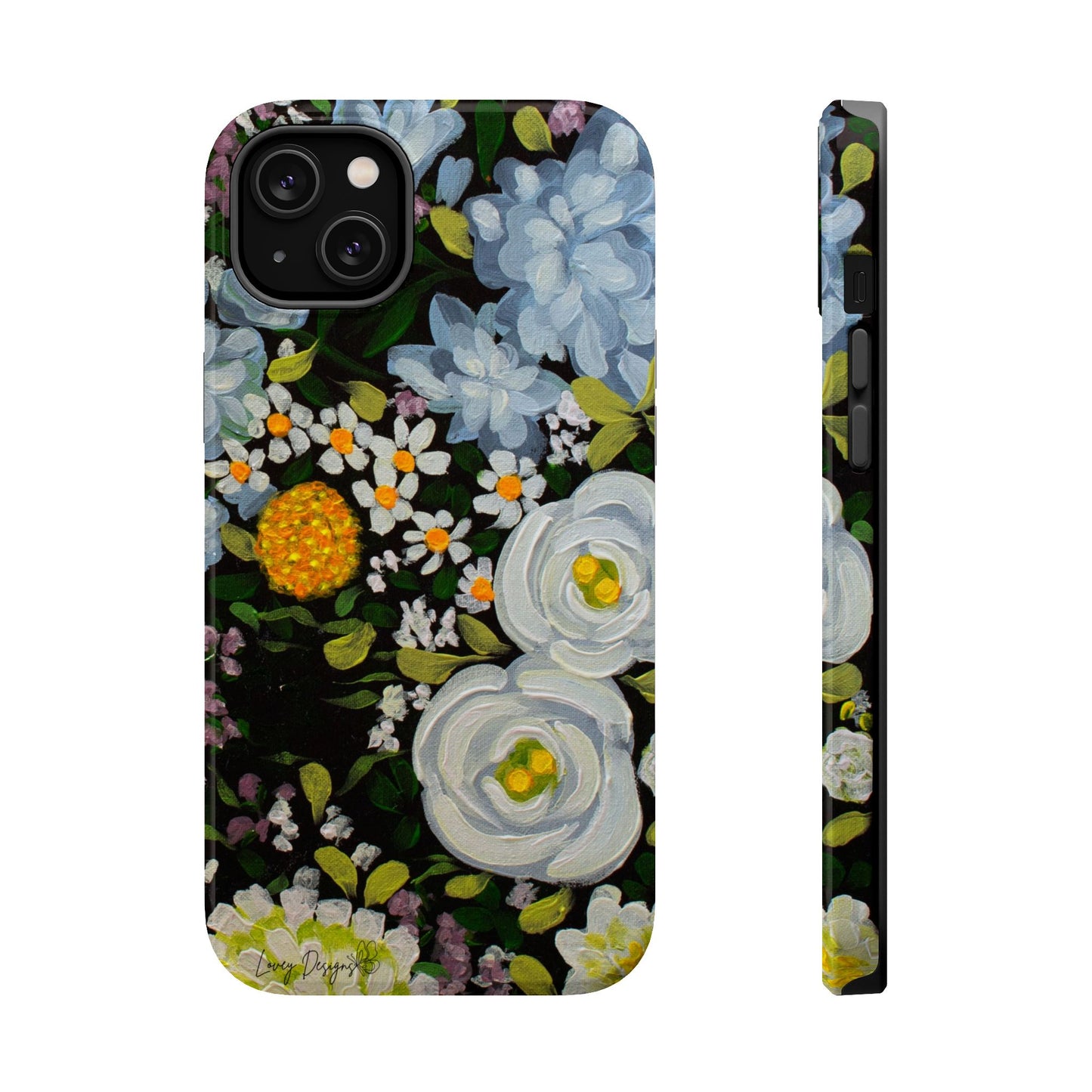 Phone Magnetic Cases - Midnight Gardens Design for iPhone 14 & 15