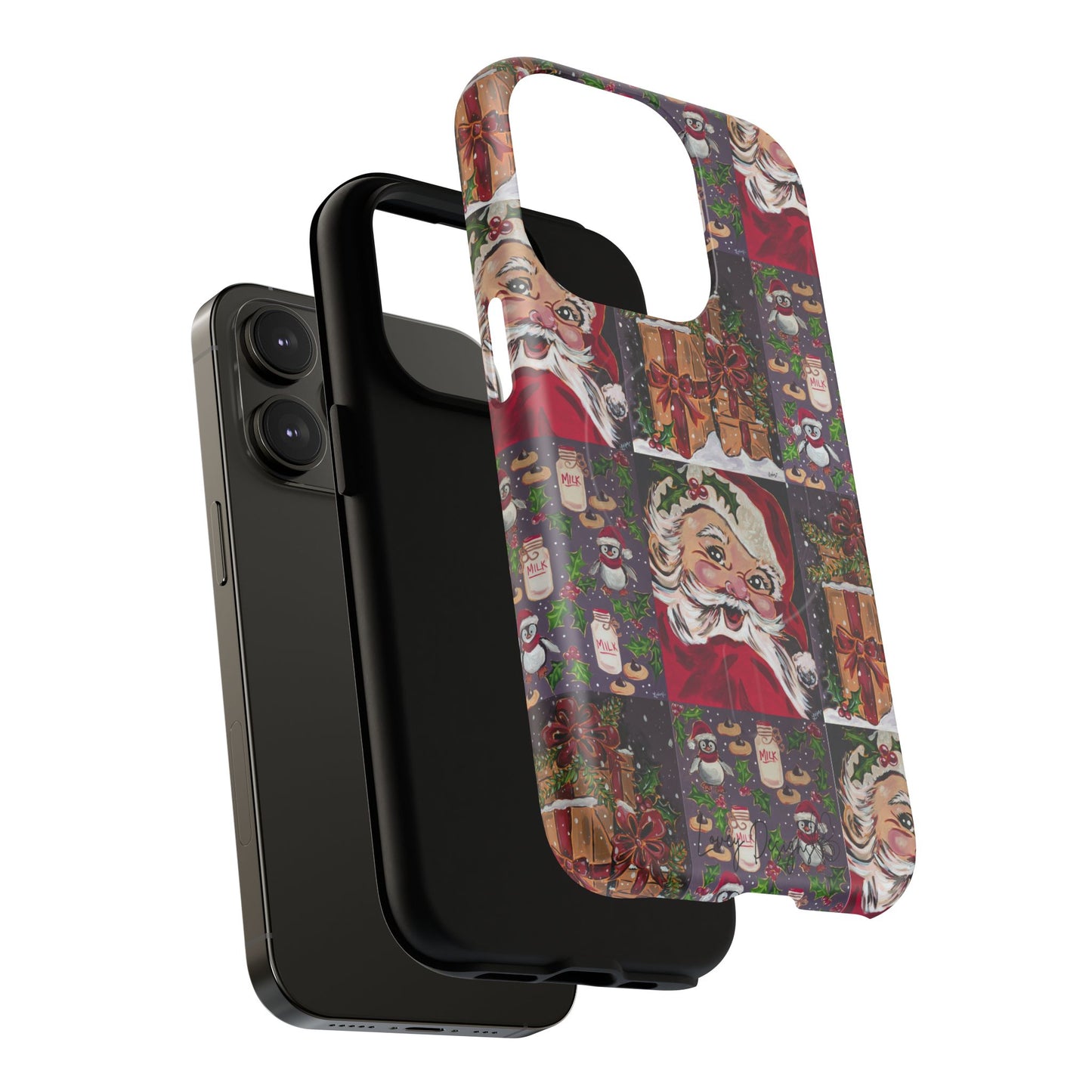 Vintage Christmas Phone Case — Tough Magnetic Holiday Phone Cover