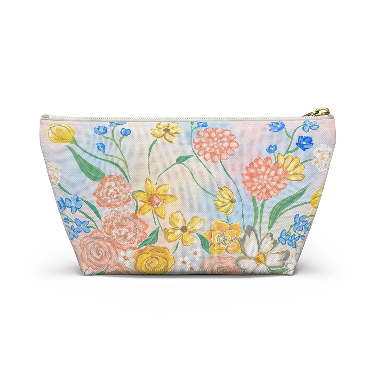 Bloom Where You Are Planted — Pastel Wildflower Accessory Bag