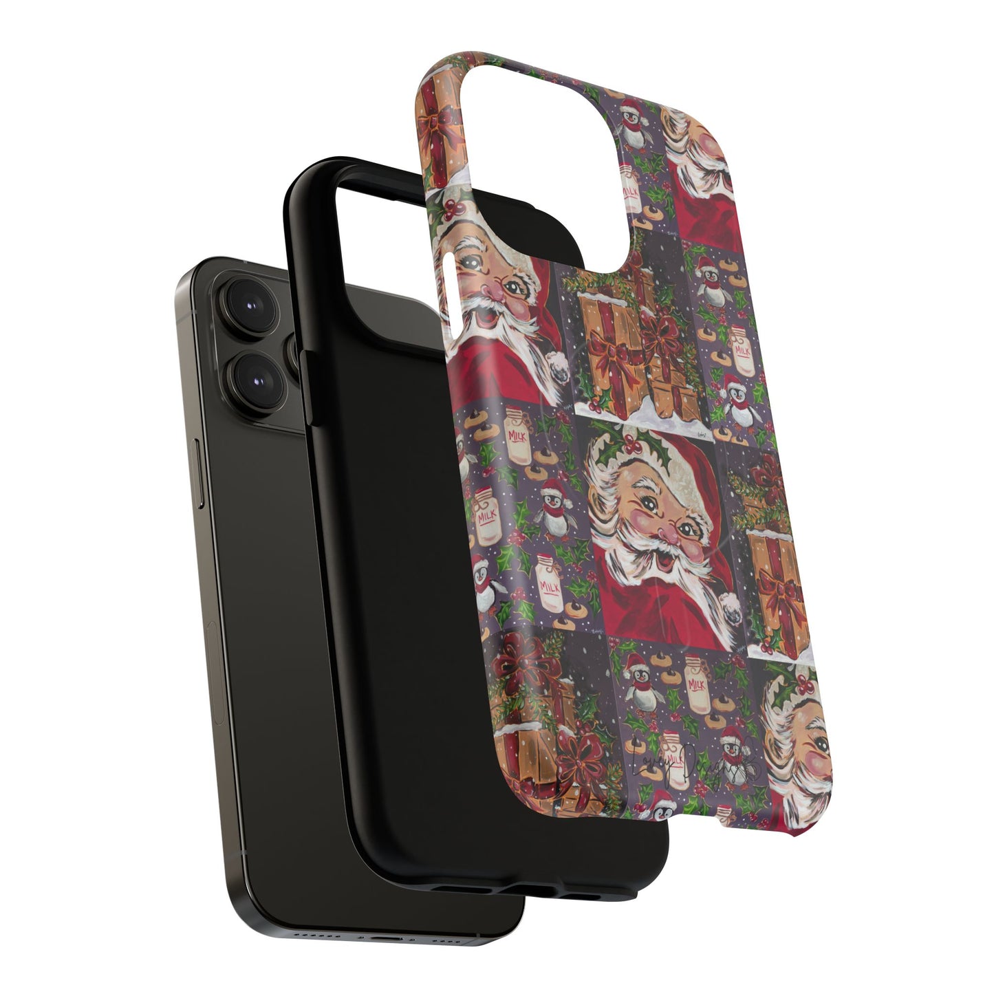 Vintage Christmas Phone Case — Tough Magnetic Holiday Phone Cover