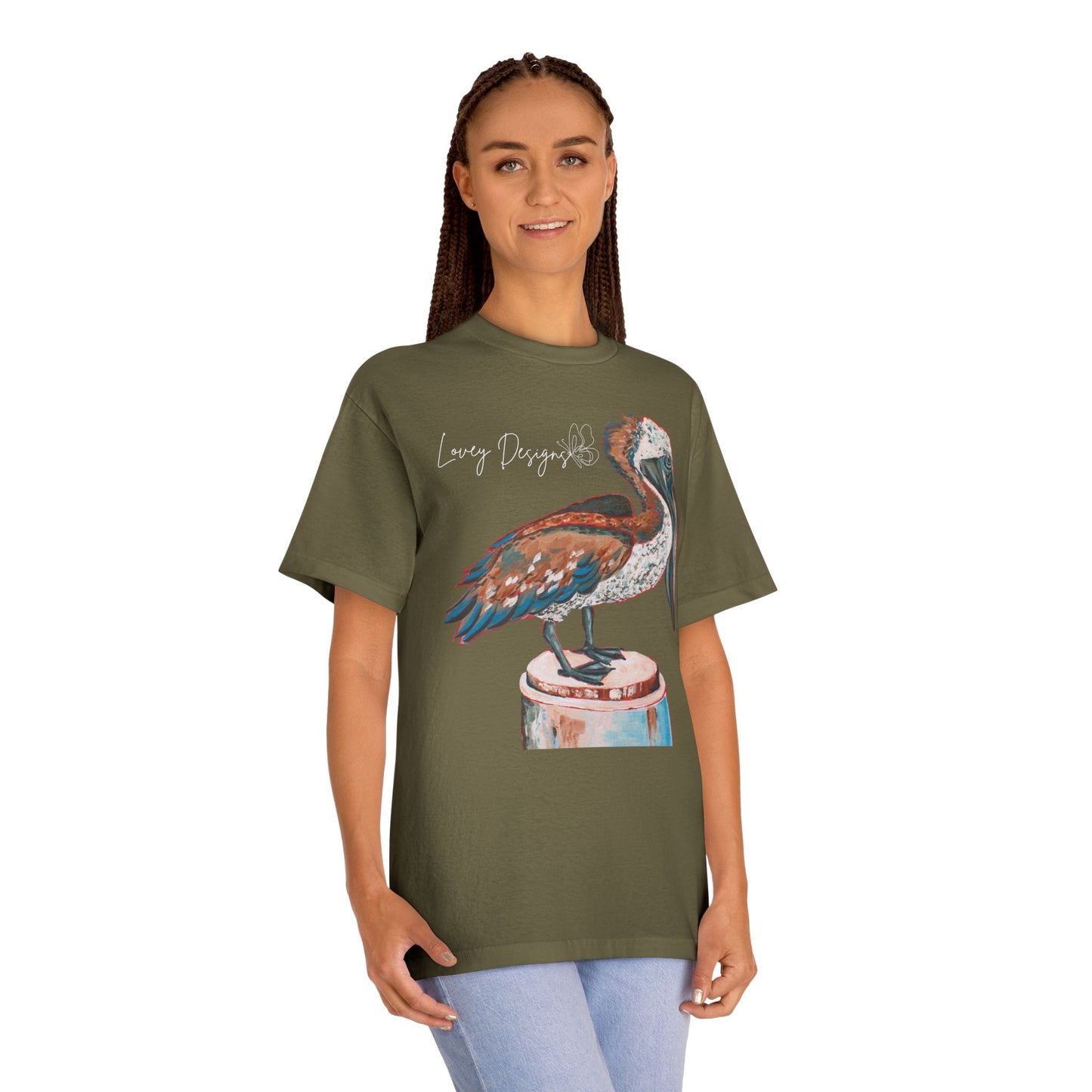 Beach Pelican Coastal Graphic T-Shirt