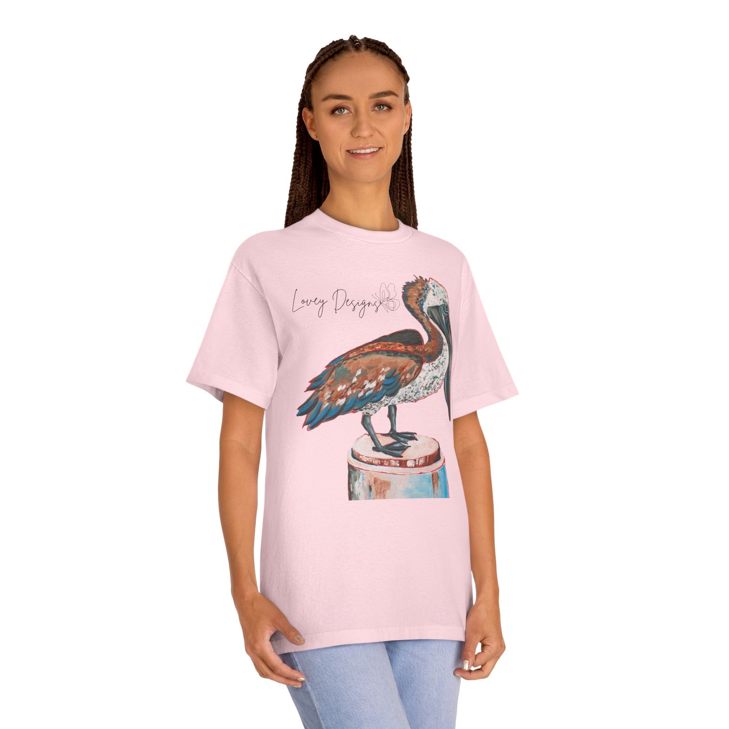 Beach Pelican Coastal Graphic T-Shirt