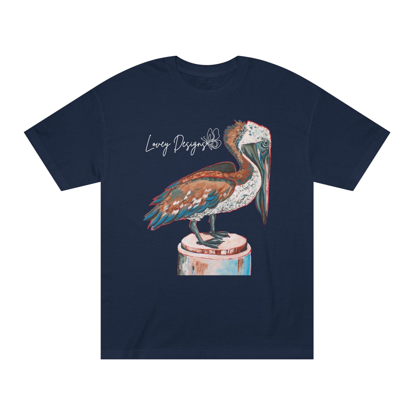 Beach Pelican Coastal Graphic T-Shirt