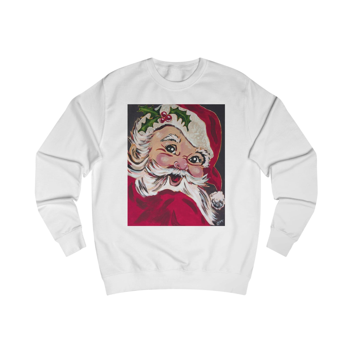 Vintage Santa Sweatshirt — Retro Christmas Holiday Crewneck